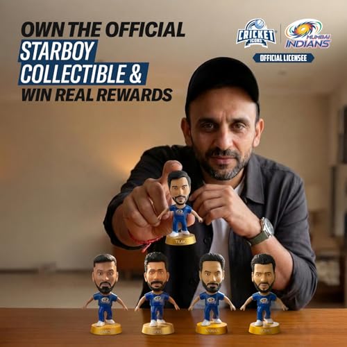 Image of Action Figure, IPL Edition 360 Rotatable Head, Cricket Player for Fans & Collectors (3 Tilak Varma)