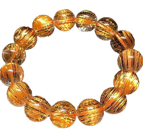 Cristal de Quartz Naturel AAA perles rondes 15mm jaune de qualité supérieure pour bijoux
