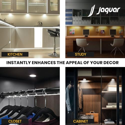 Image of Jaquar 3W Pearl Plus Round Downlight | Junction Box LED Downlight | Mood Light for False Ceiling | 55 Cut Out | Neutral White 80x45(DXH)(Pack 4)