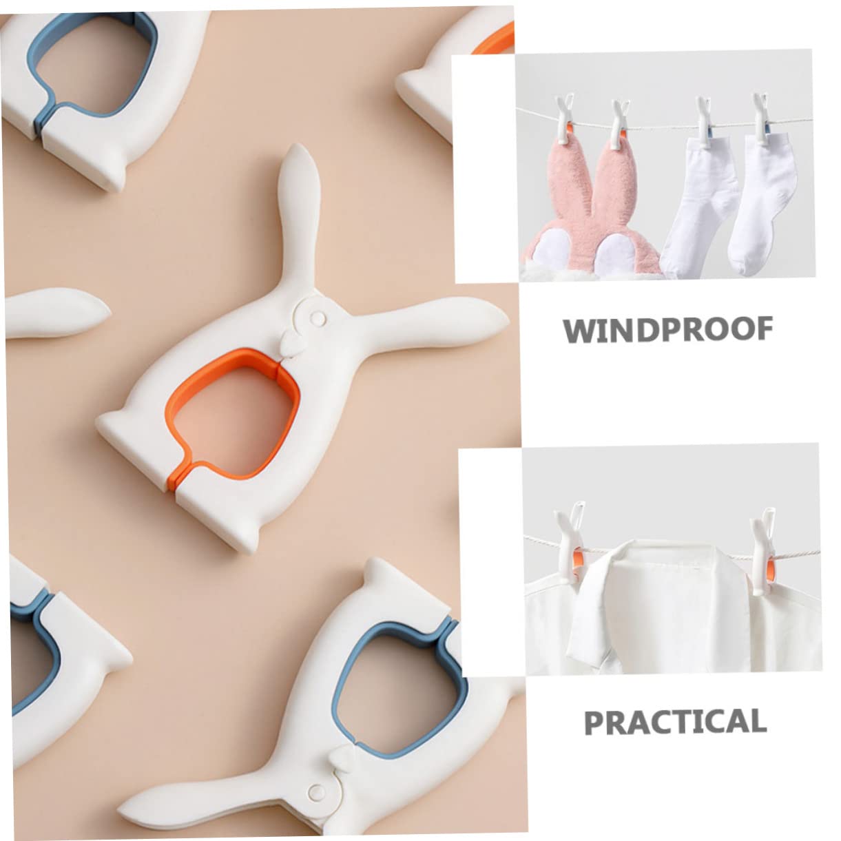 Zerodeko 20pièces Pince à Linge Anti-Vent Clips De Fixation pour Serviettes Et Vêtements Polyvalents pour Séchage Extérieur Et Intérieur Design Léger Et Pratique Couleur Bleue