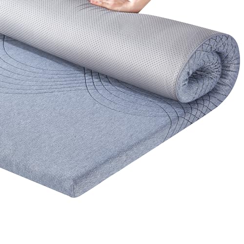VECELO Gel Infused Memory Foam Mattress Topper Twin Size, 2 Inch Fresh Cooling Mattress Pad with Washable Cover for Twin Mattress, Pain Pressure Relieve Bed Topper, Breathable, Comfort