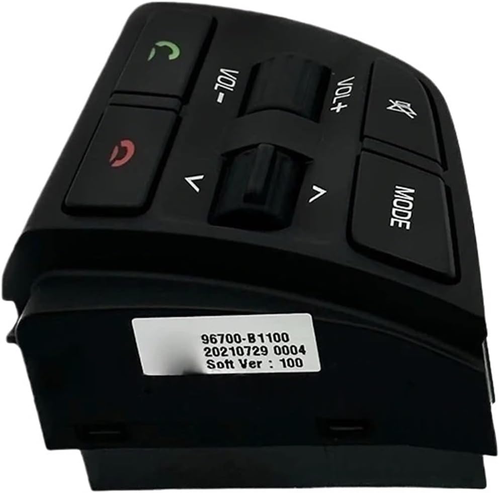 1PC Steering Remote Control Switch Left Compatible With GENESIS Multimedia Volume Adjustment Buttons 96700B1100