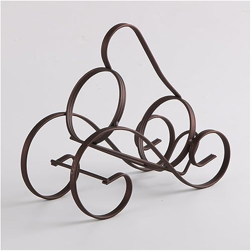 Miniatura 5 de CdyBox Retro S-forma de vino rojo titular de la botella de metal que amueblan