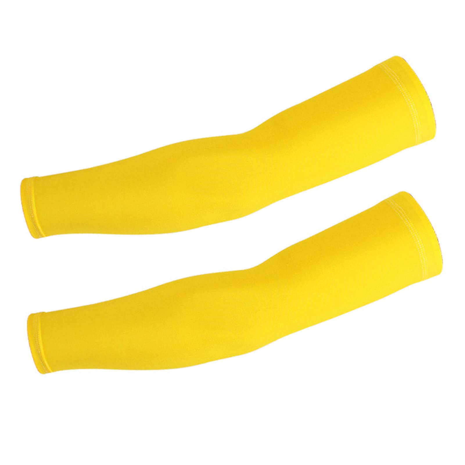Uv Sun Protection Arm Sleeves Professional Ice Cool Quick Dry Summer Sunscreen Cycling Arm Warmers Basketball Volleyball Fishing Running Bicycle Arm Sleeves Sun Protection Arm Sleeves(Yellow,XL)