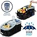 FoxBoxUsa Front Seat Car Organizer, Trunk Organizer For Suv, Back Seat Car Storage Organization Between Seats - Passenger Floor Organizer and Storage Under Seat, Car Gifts for Men and Women (Black)