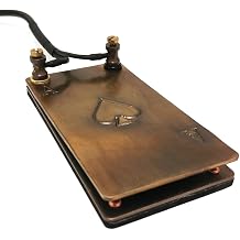 The Solid Brass Ace of Spades Foot Pedal Tattoo Foot Switch 360 Degree Square Footswitch