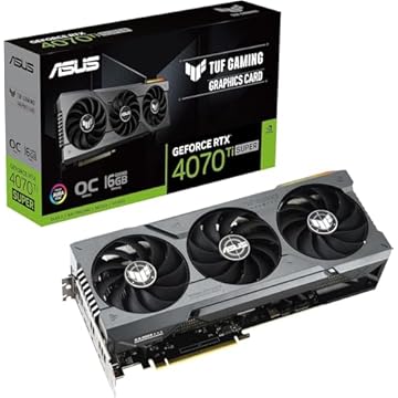 ASUS TUF Gaming NVIDIA GeForce RTX 4070 Ti Super OC Edition Placa gráfica Gaming (PCIe 4.0, 16 GB GDDR6X, HDMI 2.1a, DisplayPort 1.4a)
