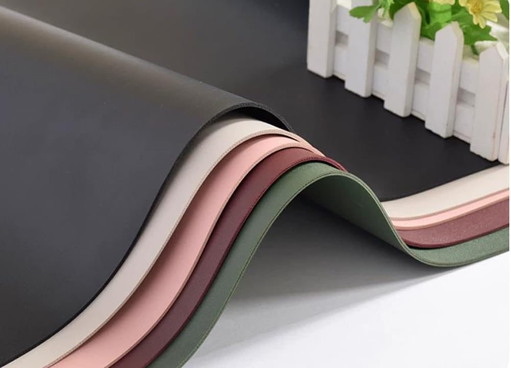 Schreibtischunterlage aus PU-Leder, rutschfestes Mauspad, 60/70/80/100 cm erweitert, Bürotisch-Platzdeckchen, wasserdichte Tischschutzunterlage für Schreibarbeiten, Schreibtischunterlage mit