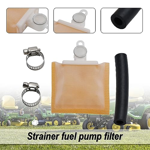 Topteng AM117116 Strainer Fuel Pump Filter TY22462 for John Deere Lawn and Garden Tractors, for John Deere 425, 445 & 4553