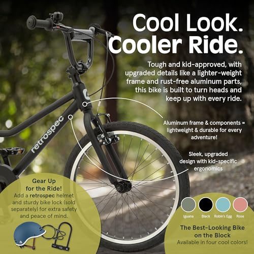 Image of Retrospec Koda Plus Kids Bike for Boys & Girls Ages 6-8 Years - Children's Bicycle, Adjustable Seat & Handlebars