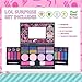 L.O.L Surprise! All-in-One Kids Cosmetic Compact Set Includes Washable Lip Gloss, Eye Shimmer, Cheek Shimmer, Brushes Colorful Portable Beauty Set for Girls, Kids, and Toddlers Ages 3+ by Townley Girl