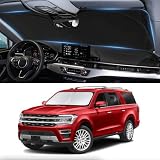 Complaint 3 Sunshade for Expedition Windshield Sun Shade Custom-fit for 2025 2024 2023-2018 Ford Expedition SUV Accessories Foldable Front Window Shield Windshield Cover Sun Visor Protector UV Heat Reflector