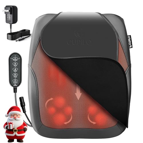 CuPiLo FSA Eligible HSA Back Massager for Deep Tissue Pain Relief, 4D Shiatsu Lower Back Massager...