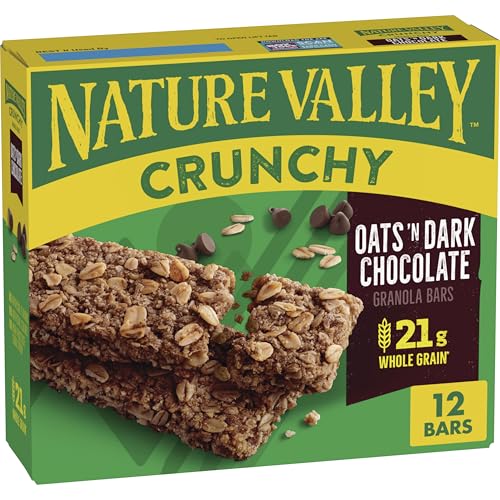 Nature Valley Crunchy Granola Bars, Oats'n Dark Chocolate, 12ct, buy 2 to save more