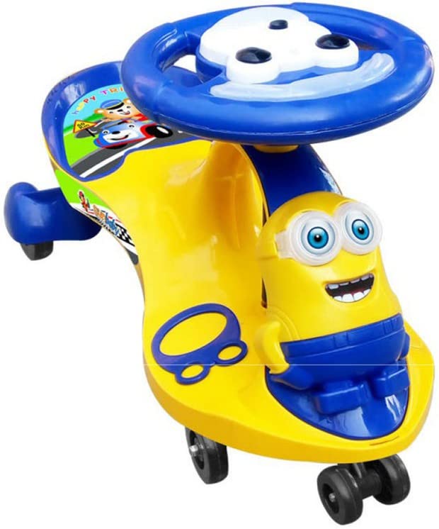 ODELEE Minion Swing CAR/TEK Black N White Car Non Battery Operated Ride On (Multicolor)