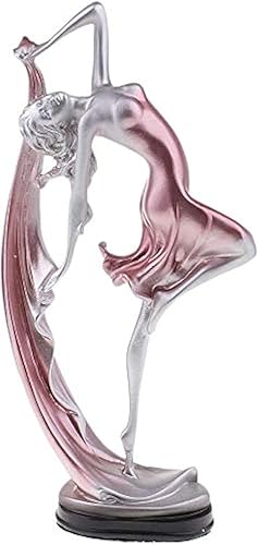 Figuras de bailarina para niña, estatua de niña de resina, escultura para niñas, adorno para manualidades, decoración del hogar, escultura