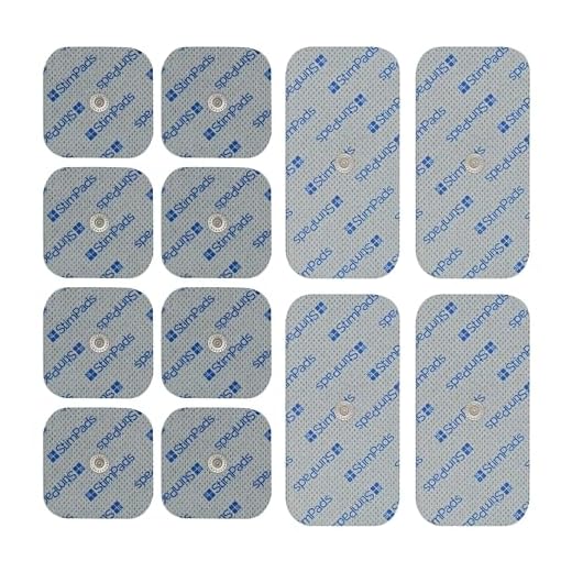 StimPads Electrodos para Compex*, Promopack con 12 electrodos (4 electrodos 50x100mm "UN Snap" y 8 electrodos 50x50mm). ¡Ahorra un 60% en comparación con los Originales!