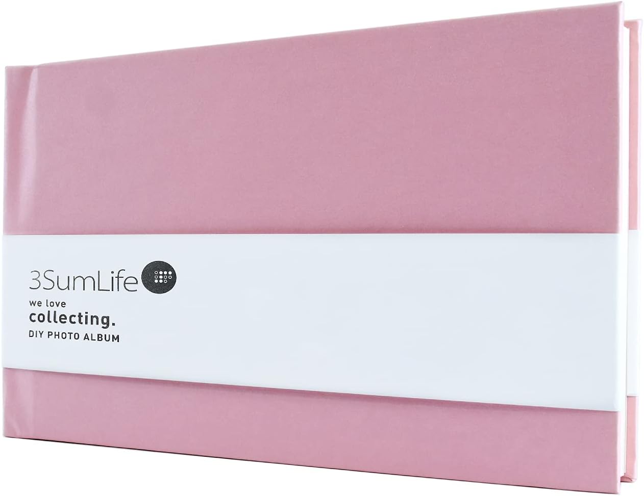 3SumLife 40 Pockets Scrapbook Polaroid Photo Album DIY Fujifilm Instax Album Hard Cover Memory Book with Accessories for Christmas Wedding Valentines Day Birthday Anniversary 3M(Pink)