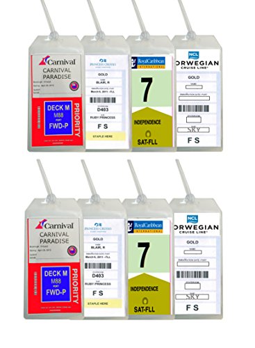 Cruise Ship Luggage Tags - Set of 8 - Summer Special! - 6 Funny Luggage tags Included