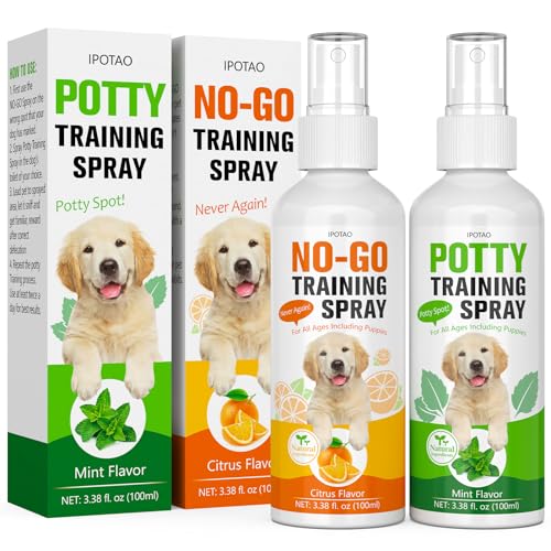Dog Pee Spray & NO-GO Spray, 2 Pack Potty Training Spray for Dogs...