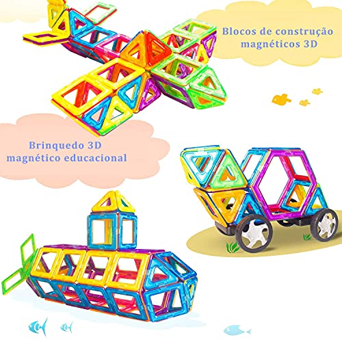 Brastoy Blocos Montar Magnéticos Brinquedo... glide