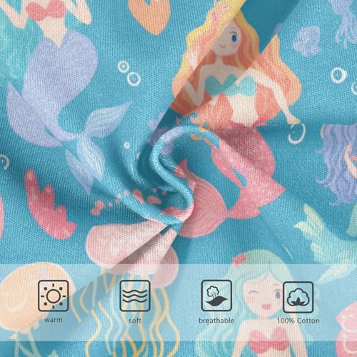 Wusikd Mermaids Heart Boys' Underwear Cotton Jellyfish Boys Briefs Soft Toddler Underwear 2T3