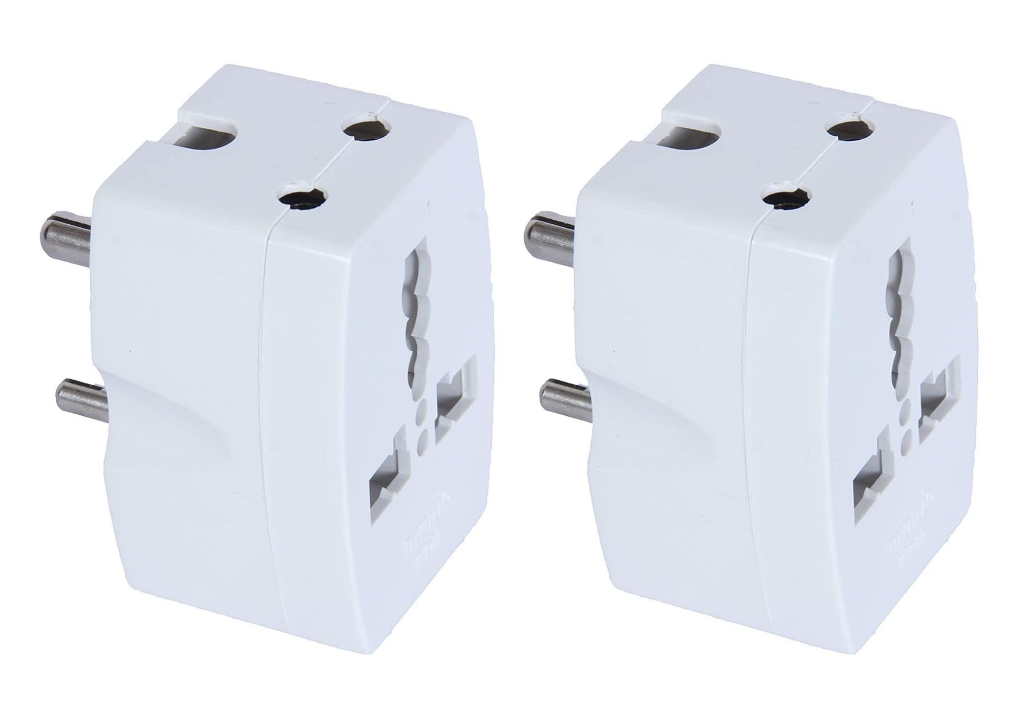 3-pin Converter Multiplug Adaptor with 3 Sides Power Outlet/Conversion Plug 6A to 16A for Geysers, AC, Microwave, Etc/Travel Socket 5amp to 15amp (Pack of 2)-image-42