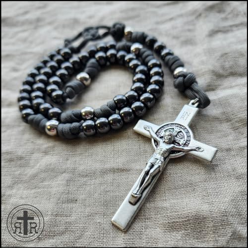 Rugged Rosaries® ASHES to ASHES Catholic Rosary with Metal Beads - Strong Handmade2