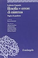 Filosofia = errore di esistenza 8870188310 Book Cover