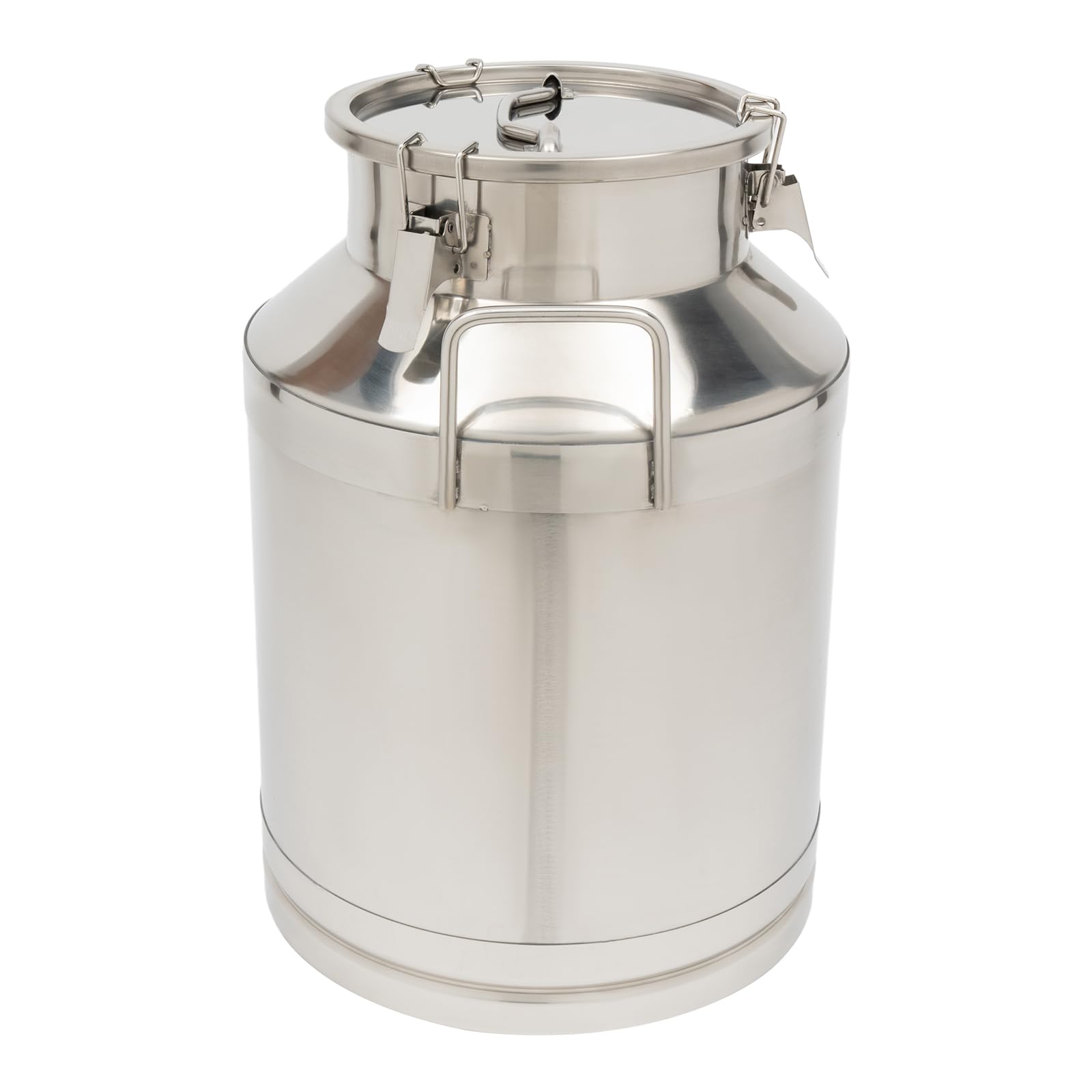 AYCDL Pail Milk Can Bucket,Stainless Steel Bucket with Sealed Lid, 50L Container, Heavy Duty Jug Ice Carry Handle, Large Capacity