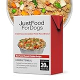 JustFoodForDogs Pantry Fresh Wet Dog Food, Complete Meal or Dog Food Topper, Beef & Russet Potato Human Grade Dog Food Recipe - 12.5 oz (Pack of 6)