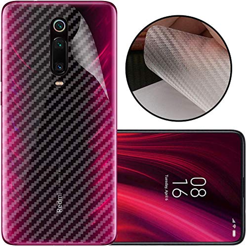 Image of Compatible with Redmi K20 Pro Back Screen Protective Film Carbon Fiber Skin Transparent Screen Guard Sticker