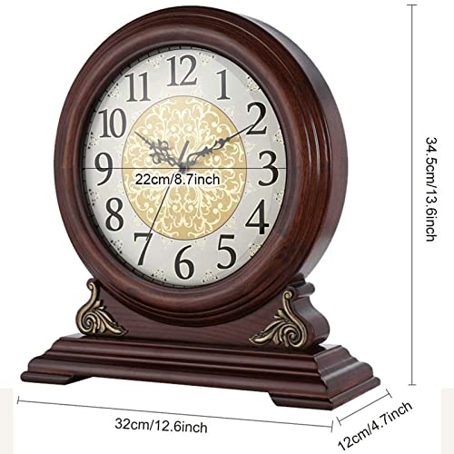 Reloj de escritorio en madera noble con tictac tradicional 8