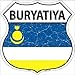 SMART BLONDE Buryatiya Flag Highway Shield Metal Sign HS-201