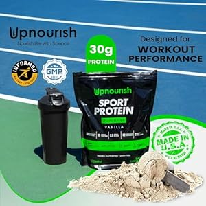 Vegan sport protein powder vanilla30g plant based protein velositol bcaas organic greens fruits probiotics tart cherry for post workout recovery inform sports certified keto 20 servings  urban country home decor
