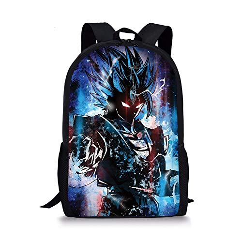 Woisttop Anime Dragon Ball Z Interface Mochila Escolar de Gran Capacidad para Estudiantes