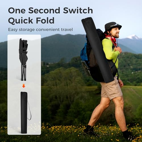 LET'S CAMP Camping Chair 2 Pack Folding Chair with 3-Can Cooler Bag Portable Lawn Chair with Cup Holder の商品画像 7