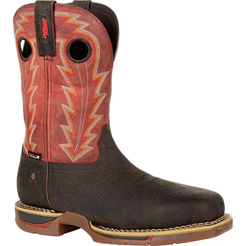 ROCKY mens Long Range Composite Toe Waterproof Western Boot
