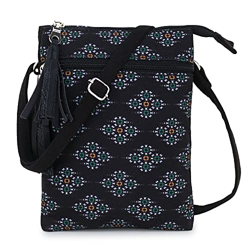 Image of Anekaant Canvas Chevron Printed Sling Bag