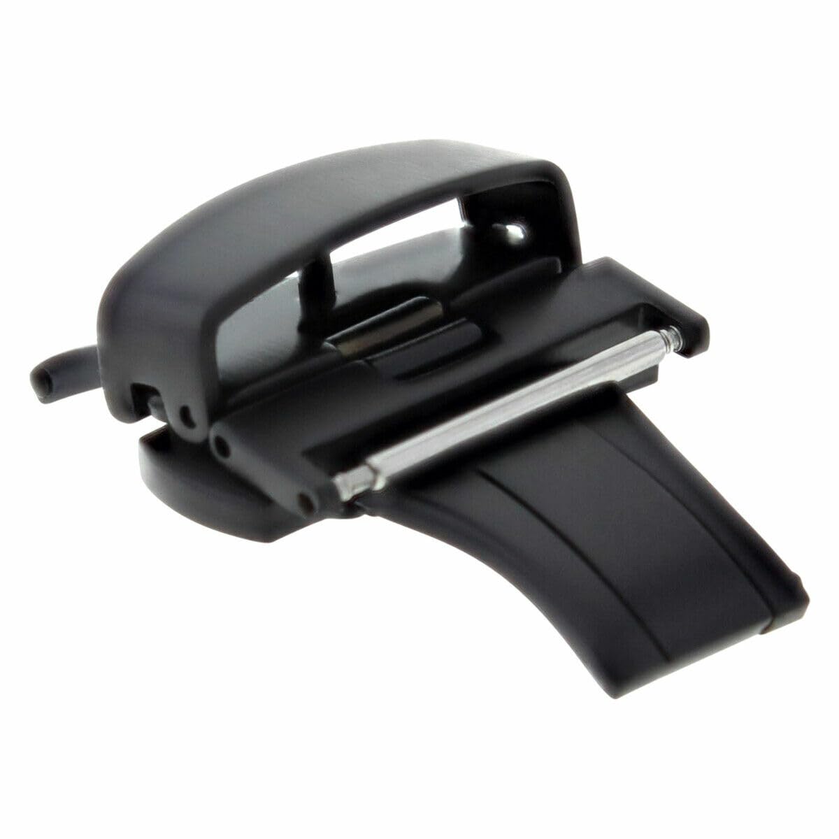 Ewatchparts 16MM 18MM 20MM 22MM 24MM MATTE BLACK PVD BUTTERFLY DEPLOYMENT BUCKLE CALSP #2