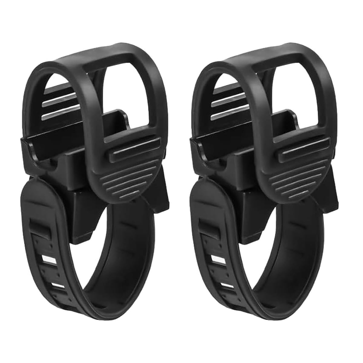 Nicear 2 PCS Watch Strap Bicycle Light Clip Lamp Holder Bicycle Strong Flashlight Light Clip For Cycling Mountain Road Bike Motorcycle