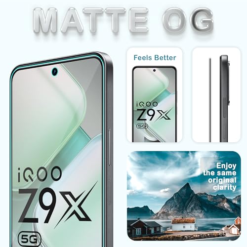 Image of FIRST MART Military-Grade Matte Gaming Tempered Glass for IQOO Z9X and Vivo T3X (6.72 Inch) Edge-to-Edge Protector Coverage with Easy Installation kit| Anti-Glare and Anti-Fingerprint