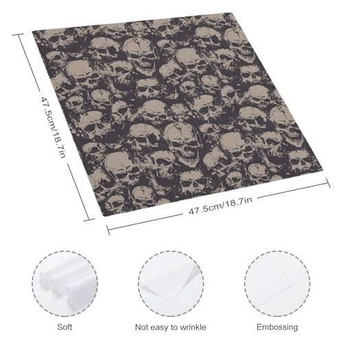 Servilletas de tela cuadradas Hallowmas set x6 19x19 in miniatura 2