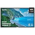 SYLVOX 43" Outdoor TV, Waterproof 4K Ultra HD HDR Smart TV with Bluetooth WiFi Function for Partial Sunshine Areas