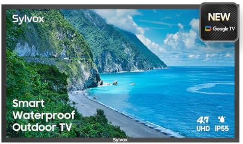 SYLVOX 43" Outdoor TV, Waterproof 4K Ultra HD HDR Smart TV with B...
