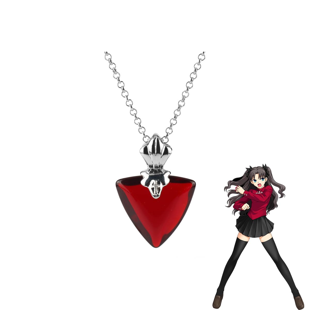 Amazon.co.jp: 遠坂凛 ペンダント ネックレス コスプレ小物 Fate
