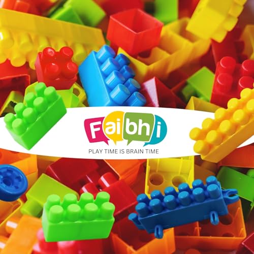 Image of Building Block Assembly Toy Set with Storage Container, 100 Pcs, 3+ Yrs