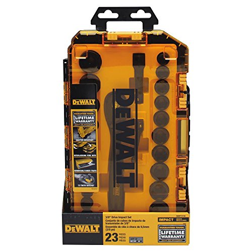 DEWALT Impact Socket Set, 23-Piece, 3/8