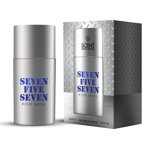Image of New Scent Favourites Seven Five Seven For Men Eau de Cologne – 100ml EDC with Bold Citrus, Warm Spices, Rich Woods, Smoky Incense & Musk A-47