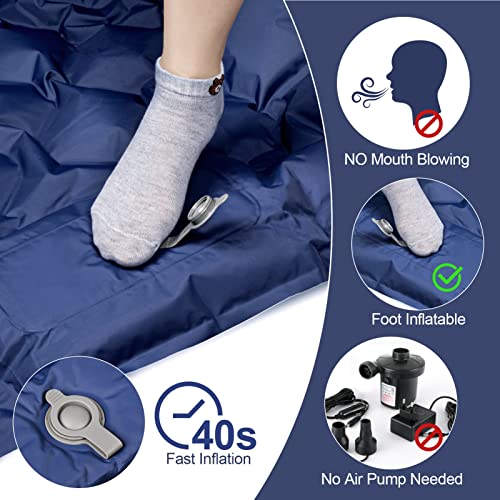NexusNurture Camping Mat, 12CM Thicken Self Inflating Camping Mat With Built In Pump And Pillow Ultralight Mattress Sleeping Mat Waterproof Camping~p132523953